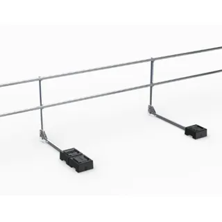 mauderer alutechnik Flachdachsicherung NEO 30 10 m Set 5 m Geländerlänge Metall