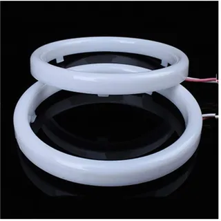 Angel Eyes,Angel Eye Halo 1 Paar Auto Engel Eyes LED HALO RING Scheinwerfer DRL Universal for Auto Auto Moto Motorrad Zubehör DC LED 12V(70MM)