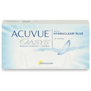 Johnson & Johnson Acuvue Oasys (12er Packung) 14-Tageslinsen (-1 dpt & BC 8.8) mit UV-Schutz