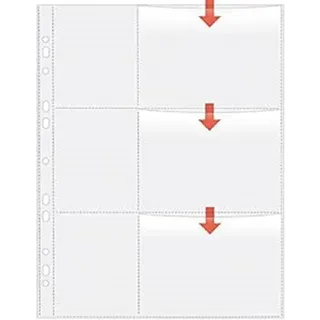 Veloflex 5347200, 9 x 13cm, A4, 5 Hüllen für je 6 Fotos, Querformat, klar