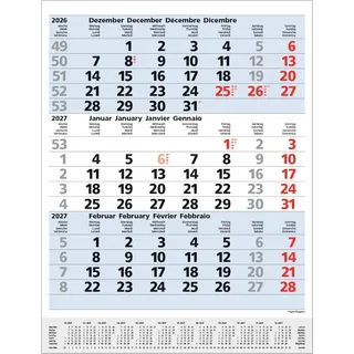 Korsch Verlag 3-Monats-Planer Comfort Blau 2027