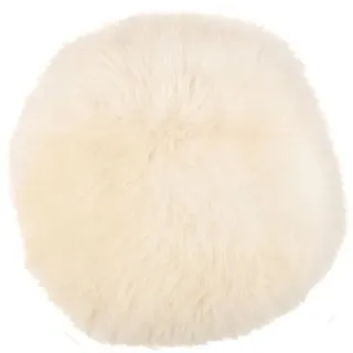 Kaiser Sitzauflage rund, einseitig Fell Ø 35 cm weiß