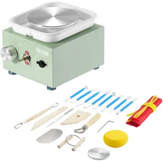 Vevor Mini-Töpferscheibe 0–320 U/min 2 Drehteller 2,56 Zoll/3,94 Zoll