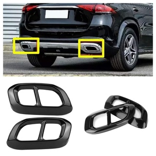 FFZ Parts Schwarze Auspuff Blende Rahmen Abdeckung Passend für GLC GLE GLS V8 Look