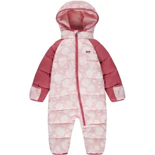Levi's Schneeoverall LEVI'S KIDS, Jungen, Gr. 24M (92), N-Gr, rosa (pink icing), Web, Obermaterial: 100% Polyester, geblümt, gemustert, lang, Rundhals, mit Windstopper, Overalls, in zwei Dessins - warm wattiert, für Babys