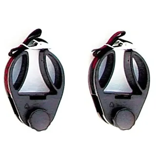 Atera 089501 Skihalter Dachträger Universalgreifer - Träger für Langlaufski, Masthalter, Paddelhalter schwarz - 2 Stück