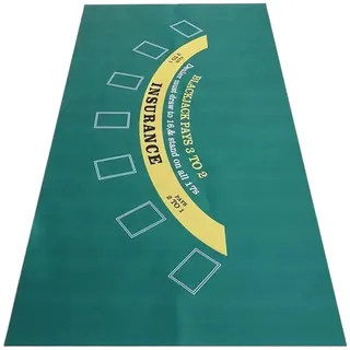 Ppmter Blackjack-Matte, rutschfeste Blackjack-tischmatte, Blackjack-tischauflage, Casino-pokertischabdeckung Für Pokerabende