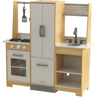 KidKraft Modern Day Kinderküche aus Holz mit Zubehör, Spielküche mit Kochgeschirr, Spielzeug für Kinder ab 3 Jahre, 53423