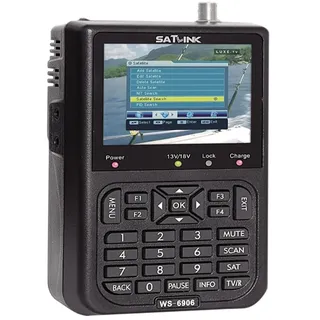 POFET Satelliten Messgerät Sat Finder, Satelliten-Finder-Signalmessgerät, mit 3.5in LCD Display Daten Digitales Satellitensignal Finder Meter