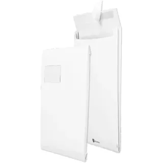 securitex Faltenversandtasche, C4, weiß mit Fenster