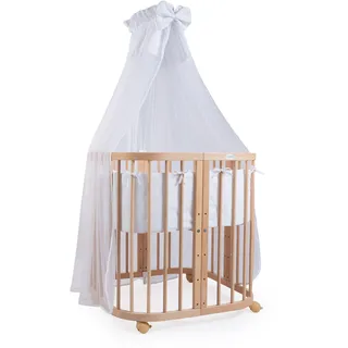 Waldin 7in1 Babybett Weiß 77,5 x 75 cm
