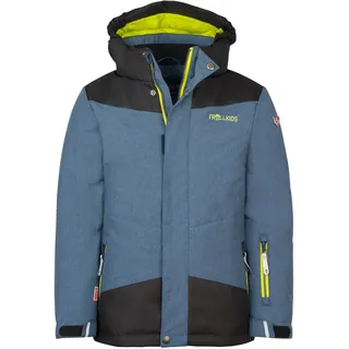 TROLLKIDS KIDS NOREFJELL JACKET Mystic Blau/Glow Grün 140