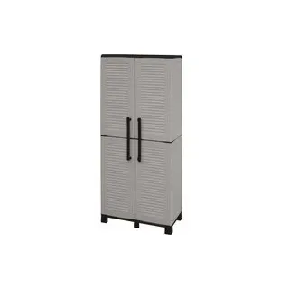 ArtPlast Kunststoffschrank Family grau Kunststoff B/H/T: ca. 68x168x37 cm - Grau