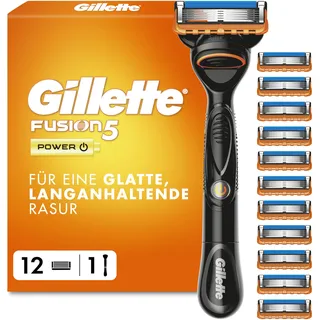 Gillette Fusion5 Power Rasierer + 12 Klingen