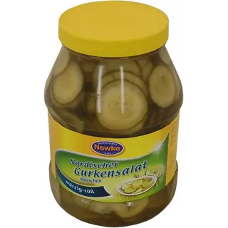 Nowka Gemüsekonserve, Nowka Nordischer Gurkensalat küsschen würzig süß 530g