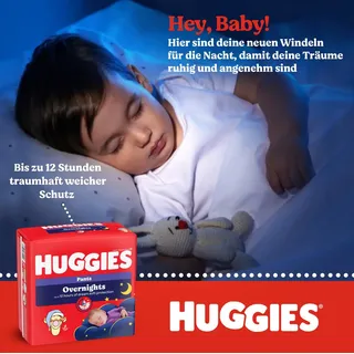 Huggies Overnight Pants Größe 6 (15-25 kg), Nachtwindeln 4x22 St