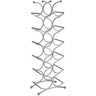JUSTINUS Flaschenregal 15 x 25 x 69,5 cm Silbergrau
