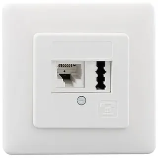 Rutenbeck Anschlußdose TAE6 F+N Up rw IAE/UAE8(6)#13311201