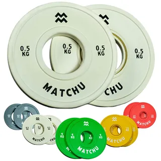 Matchu Sports Fractional Plates 0,5 KG 2er Set Hantelscheiben 50 mm 2x0,5