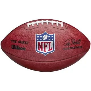 Wilson American Football NFL Duke, Offizielle NFL-Größe, Horween-Leder, braun
