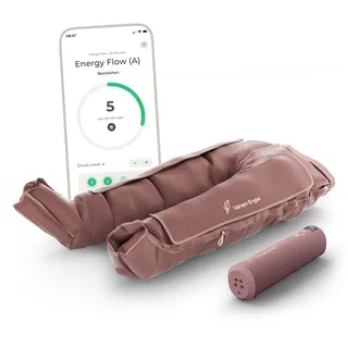 Venen Engel Plus – Premium Kompressionsmassagegerät mit Lymph-Flow Pants | 3 Beauty-Programme | Luftdruck-Beinmassage von Fuß bis Bauch für bessere Durchblutung, Hautstraffung & leichteres Gefühl