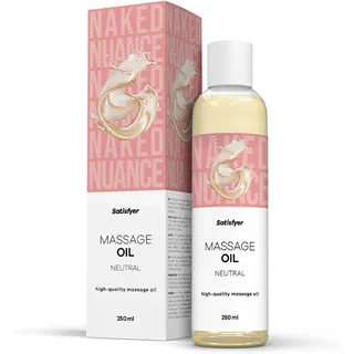 Satisfyer Massageöl Neutral | Hautfreundlich & pflegend | angenehm | 250 ml | Für entspannende & sinnliche Massagen | Leicht zu verteilen | Ideal für Paare & Wellnessmomente | Erotik
