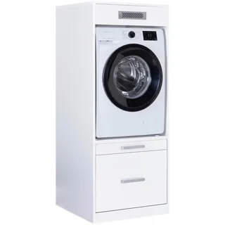 Möbel Kraft Waschmaschinenschrank 67 x 164 x 68 cm Weiß