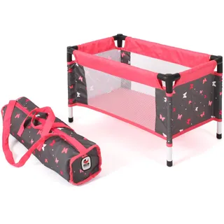 Bayer Chic 2000 CHIC2000 Puppenbett, Puppenreisebett, Puppenmöbel, Puppenzubehör, Butterfly Koralle