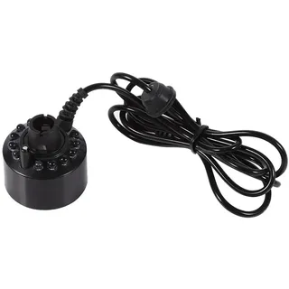 Marvellous Nebelmaschine, 24V Farbwechsel Mini Nebelmaschine, 12 LED Nebelmaschine Luftbefeuchter für Springbrunnen Teich Steingarten Wasserspiel und Topflandschaft