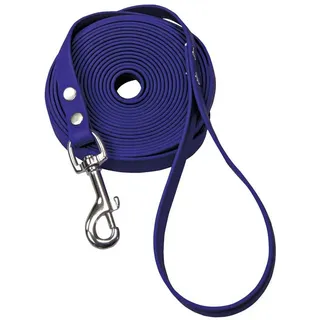 Schecker Schleppleine Biothane Schleppleine mit Handschlaufe 5m/9mm, Biothane (1-tlg), verschieden Größen blau