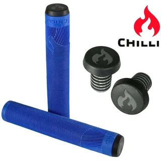 Chilli Stuntscooter Chilli Stunt-Scooter / BMX / Dirt Fahrrad Soft Griffe XL Barends blau