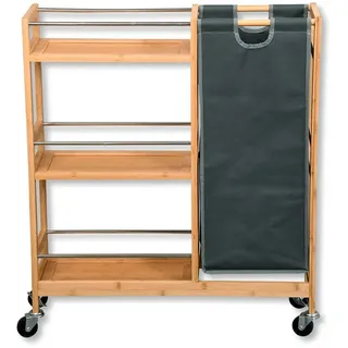 KESPER Nischenwagen mit Flaschensammler, Bambus