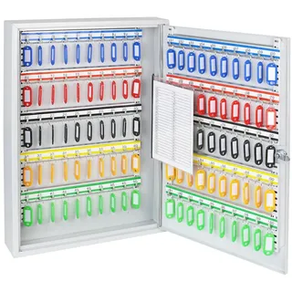 HMF Schlüsselschrank 55 x 38 x 8 cm Lichtgrau