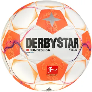 derbystar Bundesliga Club Light 350g Leicht-Fußball 2024/25 Kinder weiss/orange/pink 5