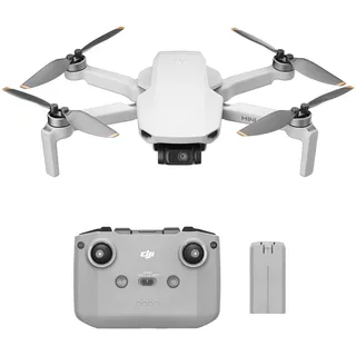 DJI Mini 4K Combo mit 2 Akkus, Drohne mit 4K UHD Kamera für Erwachsene, < 249 g, 3-Achsen Gimbal Stabilisierung, 10 km Videoübertragung, autom. Rückkehr, 2 Akkus für 62 min Flugzeit, QuickShots