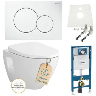 HSI-Expert Vorwandelement WC Aufputzspülkasten Sigma01 Spar-Set Weiß