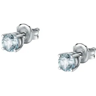 CHRIST Paar Ohrstecker CHRIST Damen-Ohrstecker 585er Weißgold 2 Topas blau