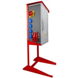 Doktorvolt Baustromverteiler mit Ständer OS-S/FI SET 2x32A 1x16A 8x230V Doktorvolt