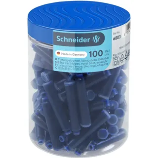 Schneider Tintenpatronen 100 Stück Blau