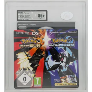Pokemon Ultra Sun Ultra Moon Ultra Dual Edition Nintendo 3DS NEU SEALED UKG 85+