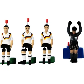 TIPP-KICK Spieler WM Classics Weltmeister Deutschland 1990 Tischfußball-Set - Handbemalte Fußball-Figuren inkl. Torwart, passend für Fußball-Spiel, Geschenkidee für Fans