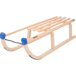 Schlitten COLINT 100 cm Holz Rodelschlitten Davos Leine Holzschlitten Kinder