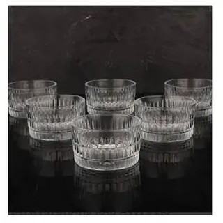 Rain 6er Schalen set aus Glas, quadratische Snackschalen, Dessertschale