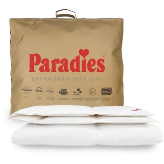 Paradies Daunendecke 135x200 cm Sommerdecke Gabi 90" RDS Gänsedaunen - Weiß