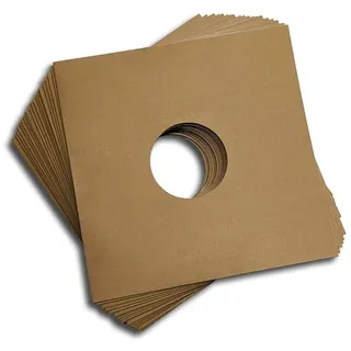 Protected 25cm/10inch Schallplatten Cover Karton braun (50 Stück)
