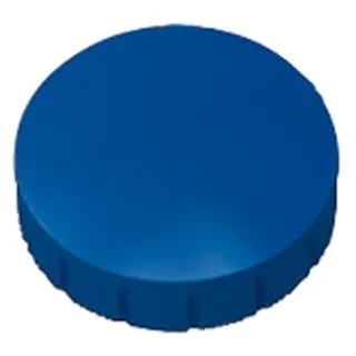 Maul Rundmagnet Solid 24 mm 0,6 kg Haftkraft 10 Stück blau Packung mit 24 Stück