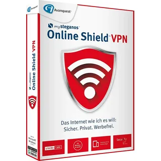Steganos Online Shield VPN, 5 Geräte 1 Jahr