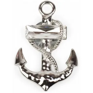 styleBREAKER Brosche Anker Magnet Brosche (1-tlg) silberfarben