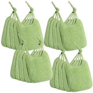 Erwin Müller Frottier Lätzchen 20er-Pack in grün | Gr.: onesize