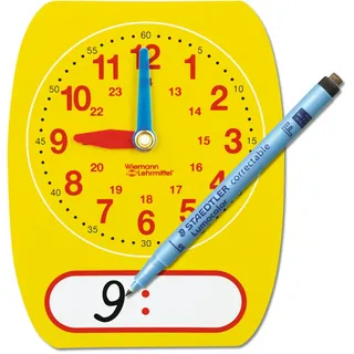 Schüler-Lernuhr mit beweglichen Zeigern